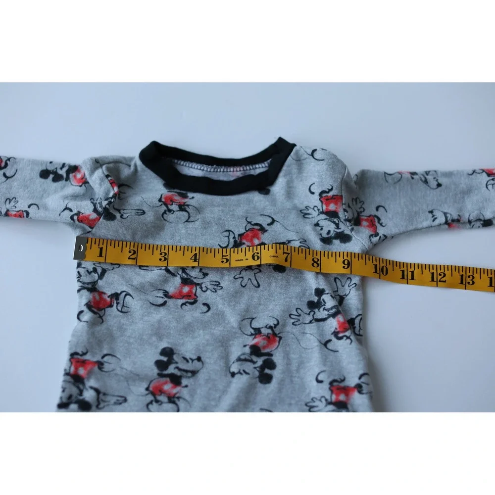 Kids Disney Mickey Mouse Pajama Set Long Sleeve‎ Pants Gray 18M